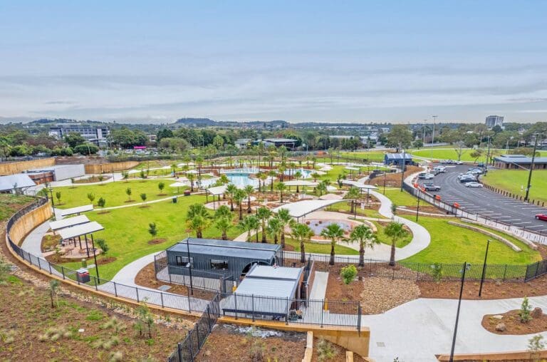 Campbelltown Billabong Parklands Aerial View