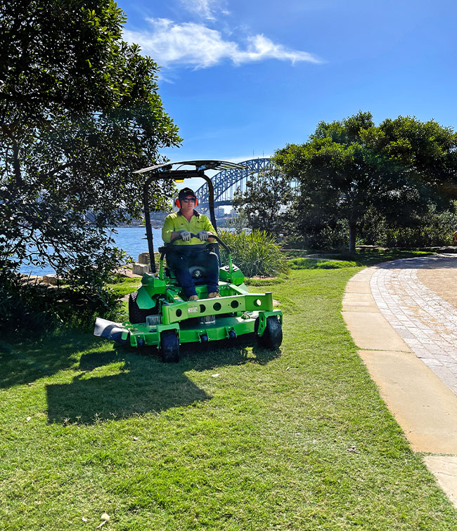 Landscape Maintenance - Electric Mower