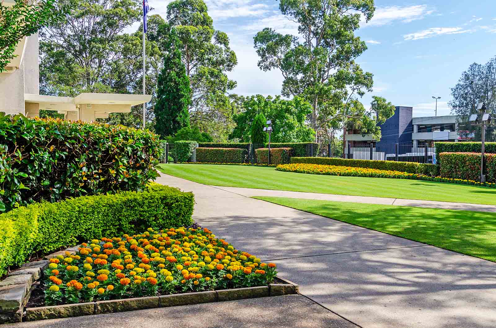 Sydney Australia Temple - Front Lawn and Temple Grounds