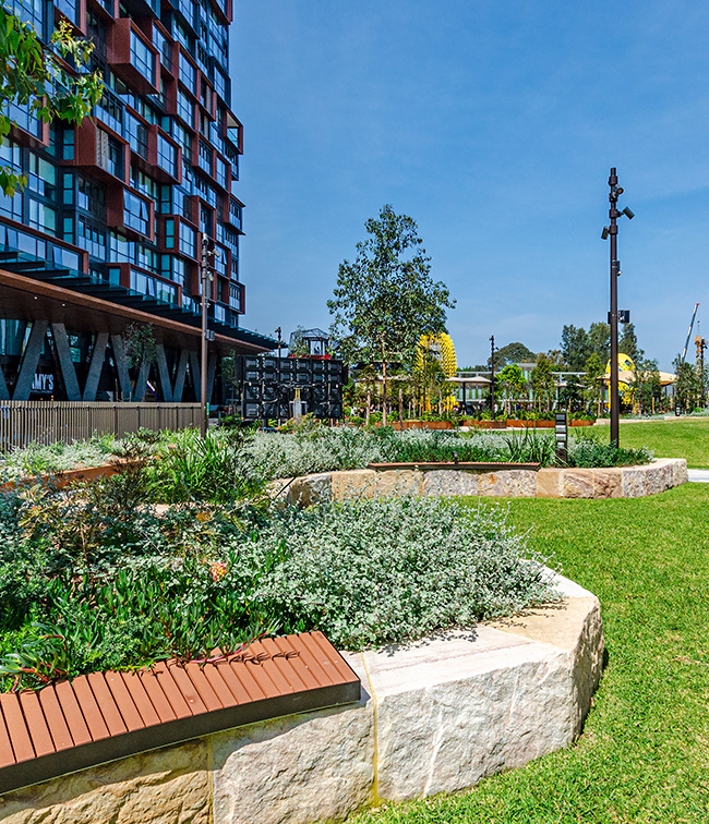 Wadanggari Park - Sandstone Garden Beds
