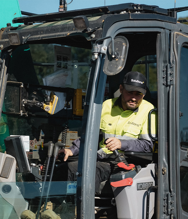 Civil Team Member in Excavator