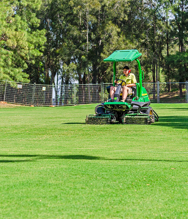 Gladesville Reserve Mowing Underway