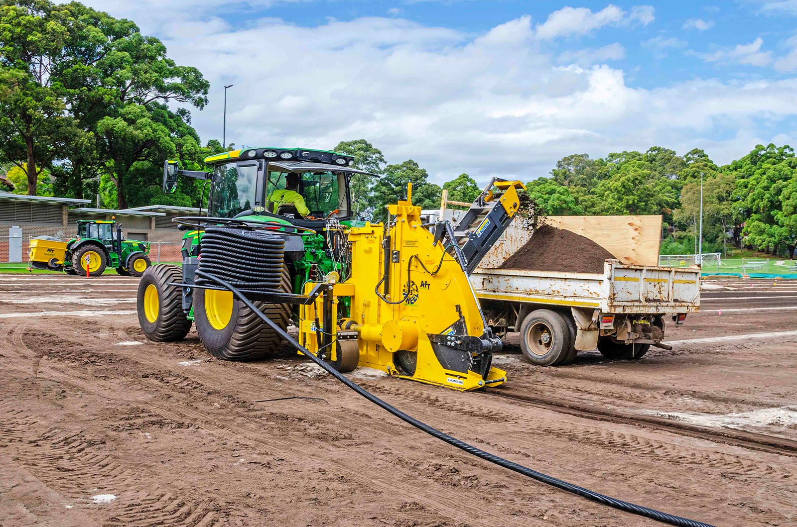 sports field drainage - Whiz Wheel
