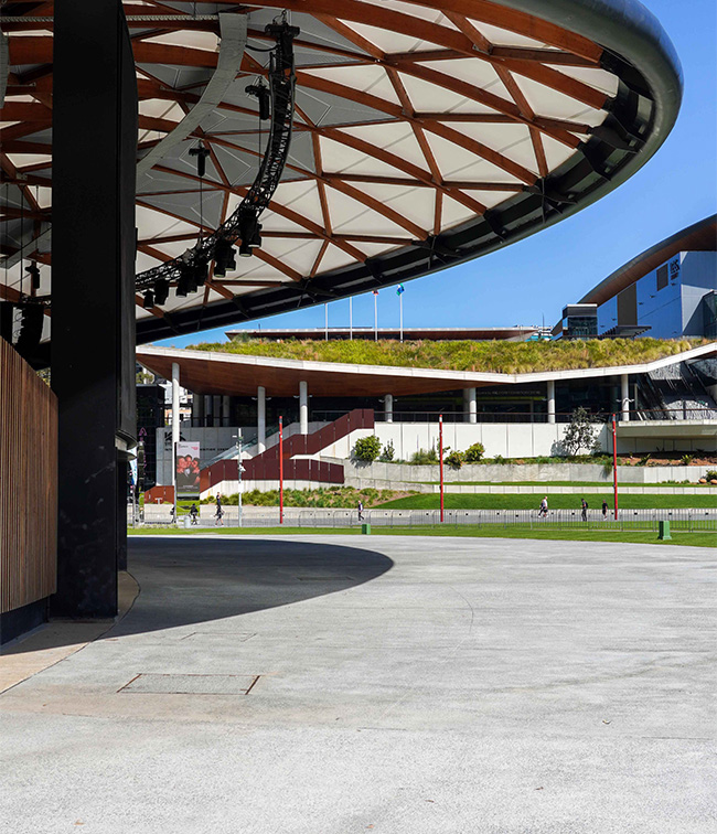 Tumbalong Park - Concrete and Sound Shell