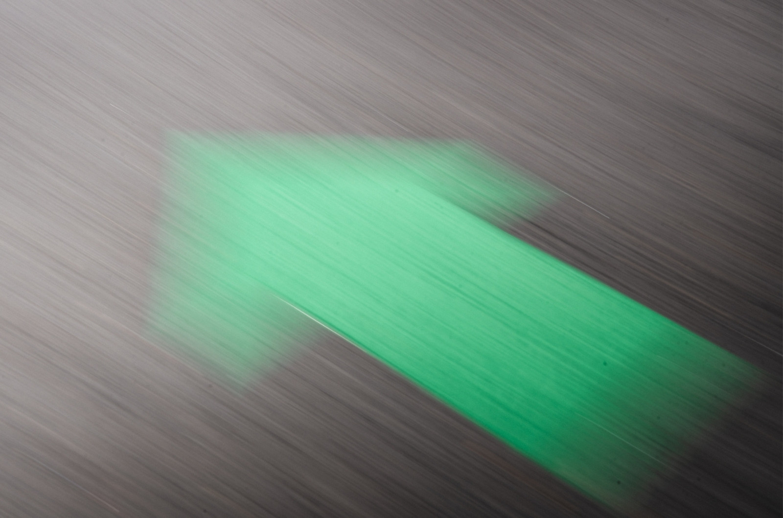 close up of arrow direction on pump track